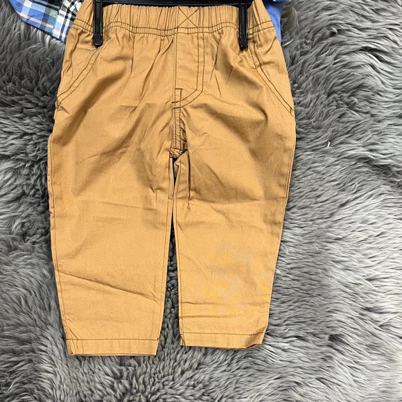 Carter's Boy's 3 Piece Clothing Set | Blue Plaid | Various Sizes - Picture 3 of 3